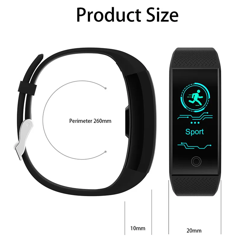 

DOITOP QW18 Bluetooth Smart Wristband Smart band Digital Wrist Sport Watch 90mAh Smartband Bracelet With Camera For iOS Android