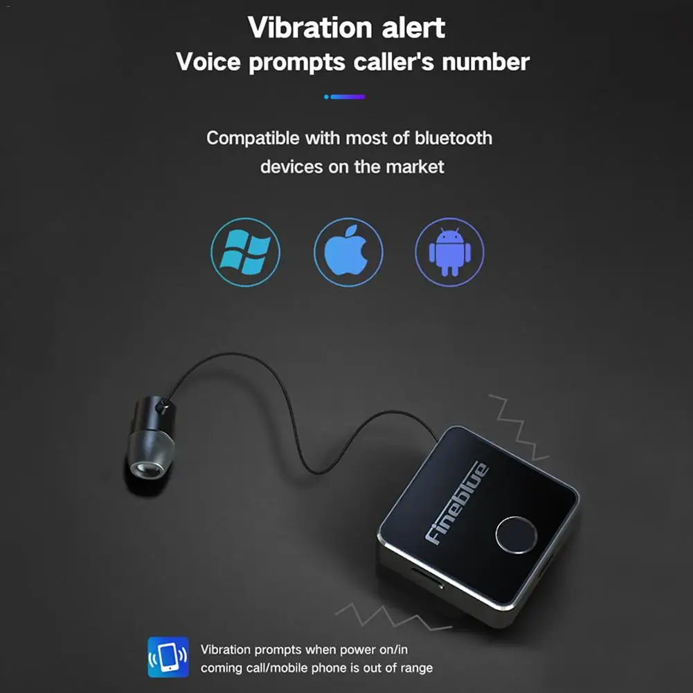 Fineblue F1 новейший роскошный беспроводной бизнес Bluetooth 5,0 гарнитура Спорт драйвер наушники Телескопический зажим на стерео наушник вибрировать