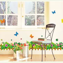 AY926B Baseboard Талия наклейки на стену газон бабочка клейкая бумага креативная мода гостиная спальня школьные украшения