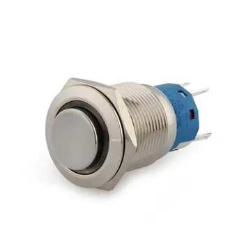 

Horn Switch Horn Button Push Button For Car 19 mm 12V Red LED Silver