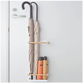 

Magnetic Stand Umbrella Holder Space Saving Keep Clean Multifunction Stable Indoor Wall Mounted Home Drip Tray Decoration Iron