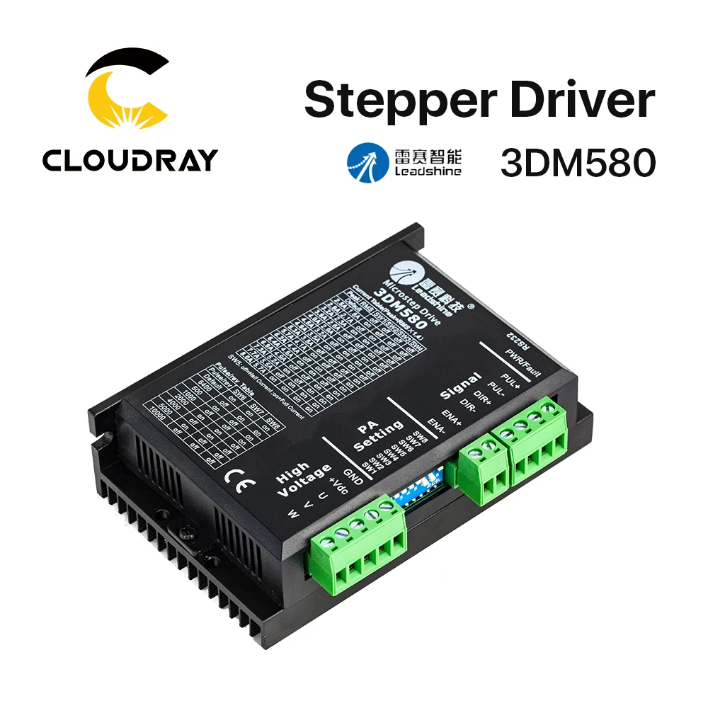 Cloudray Leadshine 3 фазы 3DM580 Драйвер шагового двигателя 18 50VDC 1 0 8.0A|stepper motor driver|motor drivermotor