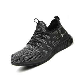 

Work Safety Shoes for Men Steel Toe Shoes Lightweight Breathable Toe Sneakers Construction Working Shoes for Hiking Trail Tennis