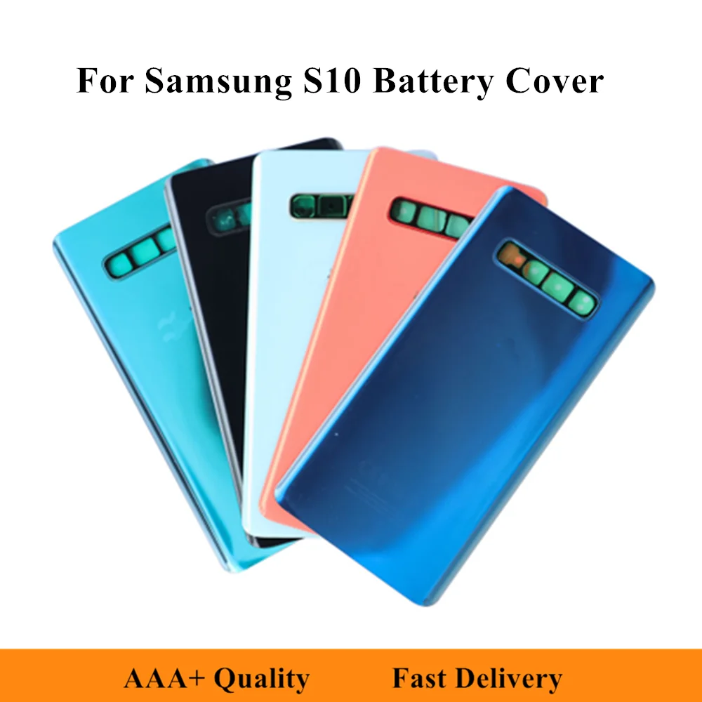Задняя крышка батарейного отсека для Samsung Galaxy S10 G973 запасные части ремонта