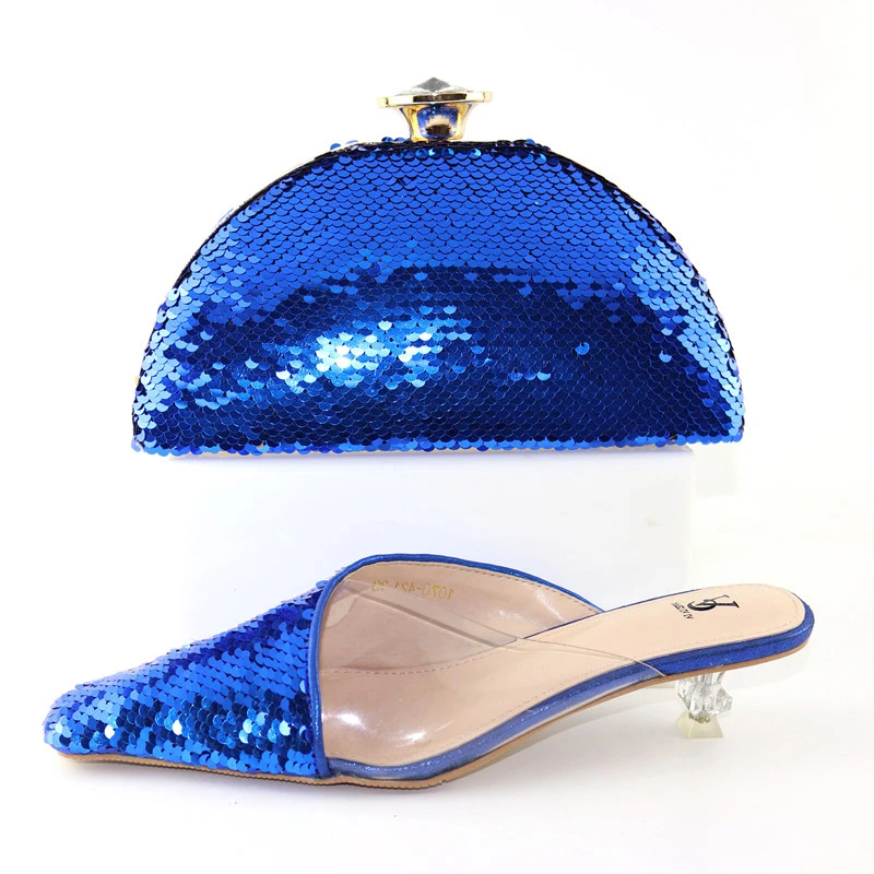 blue bling shoes