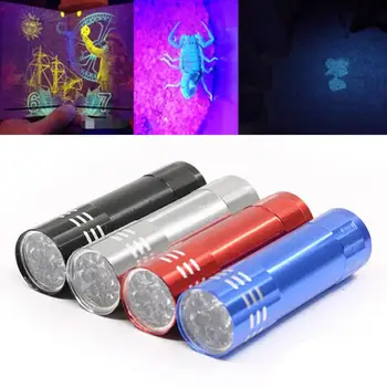 

Torch 9LED Currency Detector Aluminum Multifunctional Lights UV Lamp Blacklight