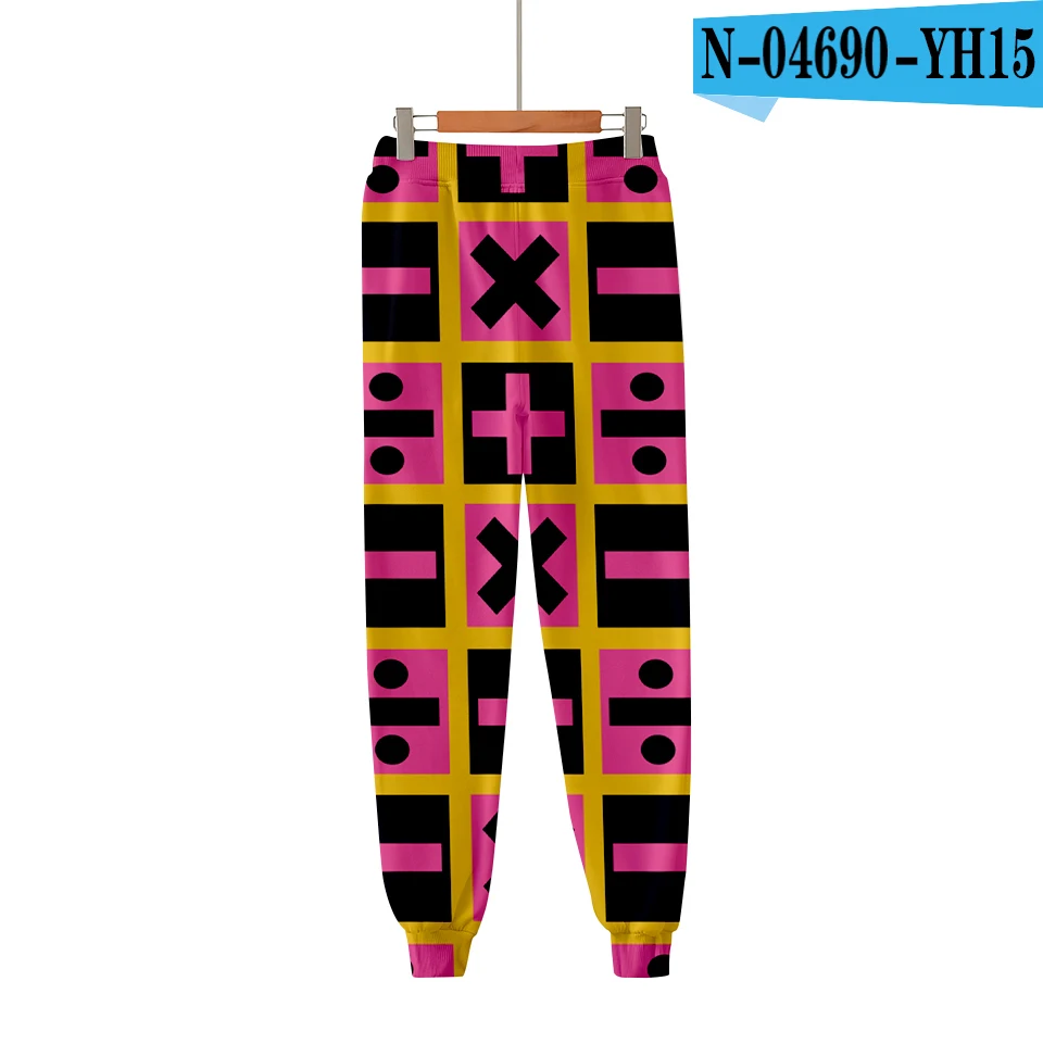 3D pants JOJO фантастические приключения персонажа костюм 3D брюки для мужчин и женщин Популярные осенние Harajuku повседневные штаны для мальчиков и девочек - Цвет: 3D pants