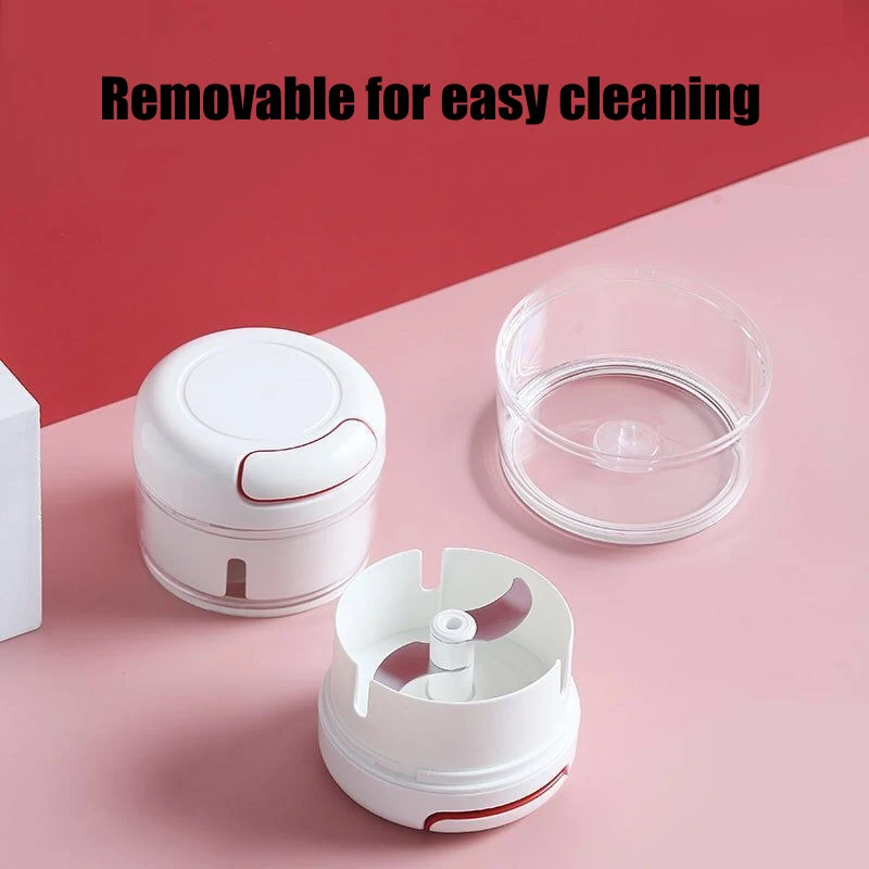 Pull Garlic/Onion Chopper Crusher Press Manual Food Cutter Processor for Fruit Vegetables Meat Kitchen Tool Mini Food Chopper