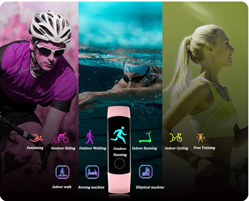 Кровяный кислород honor band 5 Смарт-браслет AMOLED Huawe honor умные часы пульсометр фитнес сон Плавание Спорт трекер
