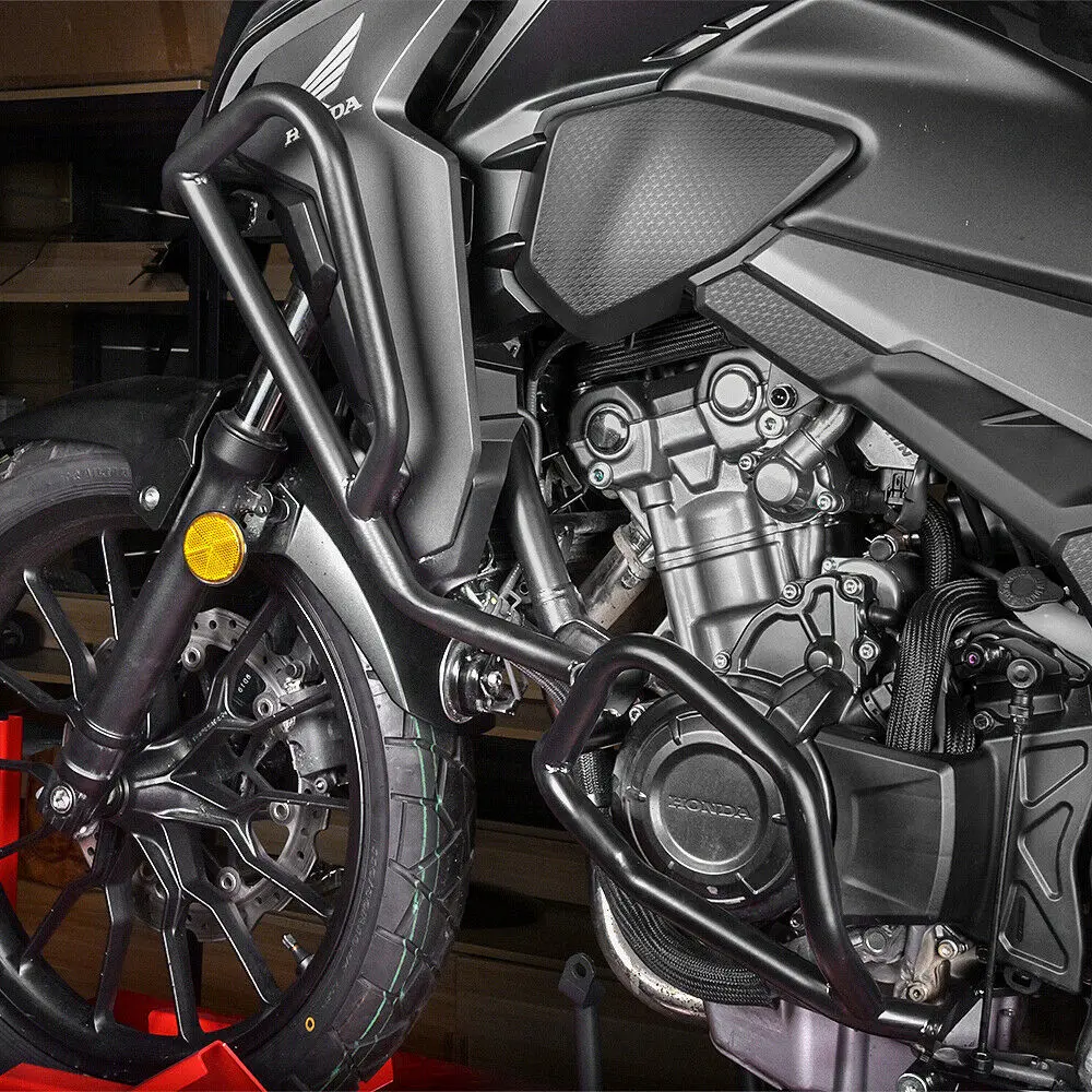 Для Honda CB500X CB 500X2019 Верхняя и нижняя защита двигателя Защита бампера черный аксессуары для мотоциклов Высокое качество