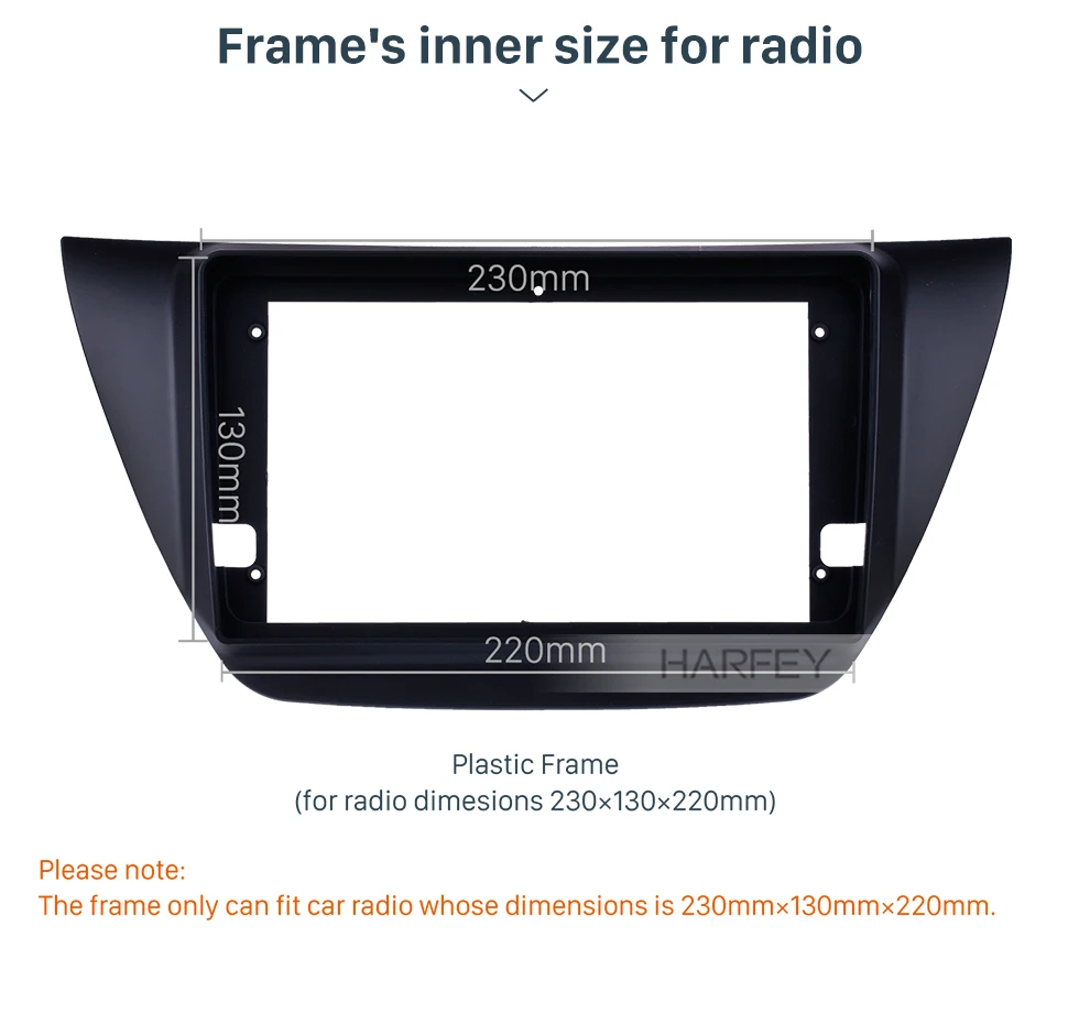 Harfey, автомобильная магнитола, двойной Din ", установка для MITSUBISHI LANCER IX 2006, стерео рамка, набор для крепления, накладка на панель, без зазора