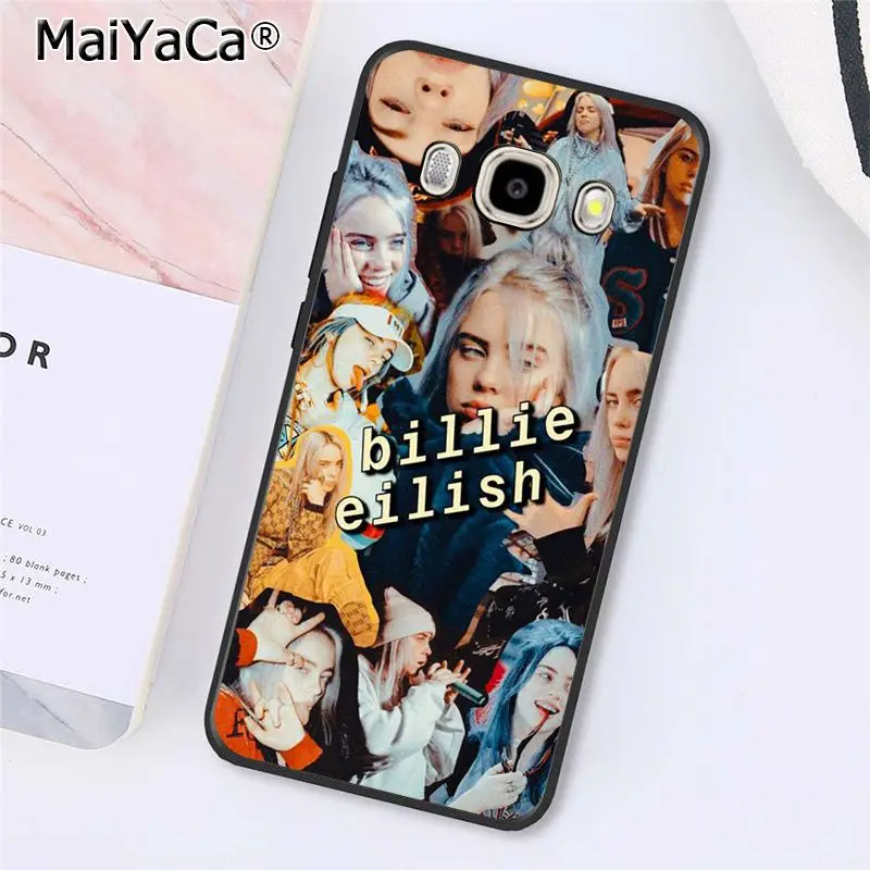 A7 MaiYaCa Billie Eilish Горячая музыка певица звезда чехол для телефона задняя крышка для samsung Galaxy J7 J6 J8 J4 J4Plus J7 DUO J7NEO J2 J5 Prime - Цвет: A7