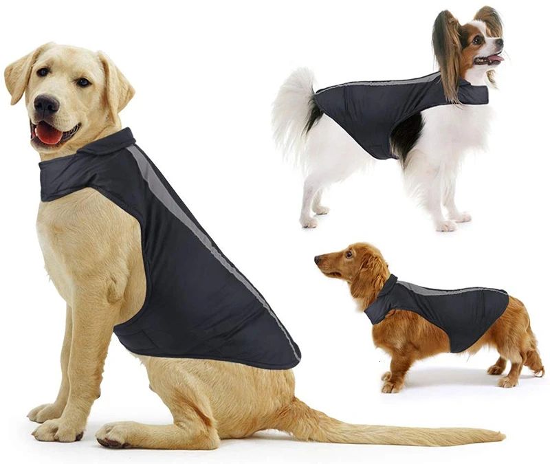 Benepaw зимняя одежда для маленьких и средних собак, куртка, пальто, теплая прочная Светоотражающая Водонепроницаемая Одежда для питомцев, золотистый ретривер