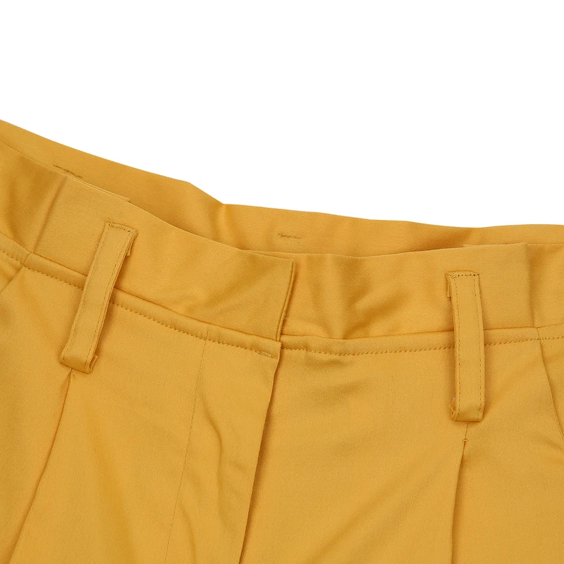 Летние модные милые тонкие однотонные шорты с высокой талией, SML, XL, XXL, желтые женские повседневные Мини шорты со шнуровкой и поясом, женские шорты