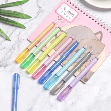 8 цветов контурная ручка маркеры Граффити ручки конфетного цвета маркер для рисования студенческие ручки подарок канцелярские принадлежности для офиса и школы