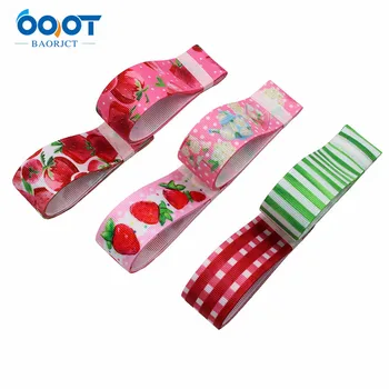 

OOOT BAORJCT L-20410-279,25mm,10yards Strawberry Thermal transfer Printed grosgrain Ribbons,bow cap DIY accessories decorations