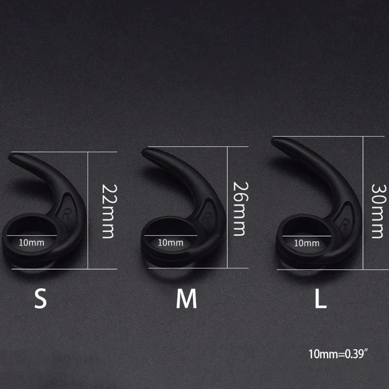 Universal Earbuds Set with Earhooks and Eartips - 5 Pairs