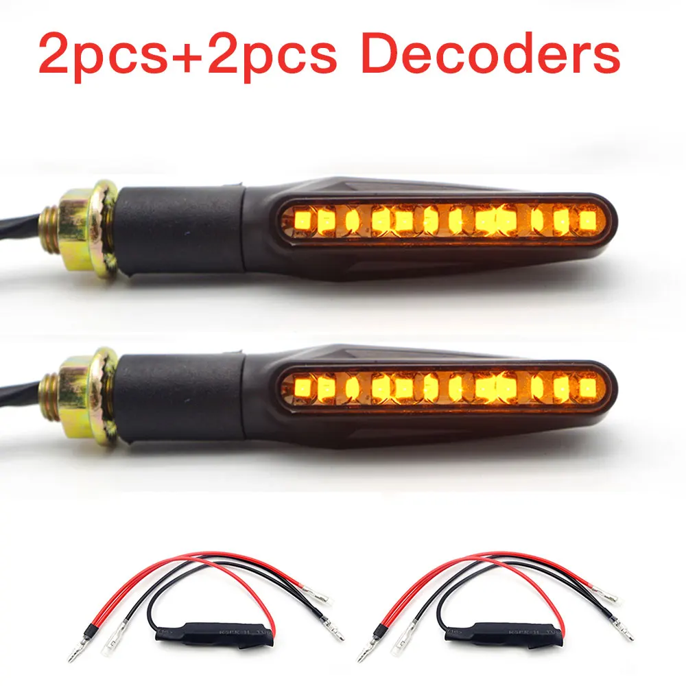 HUA-2PCS-000 Универсальный мотоциклетный светодиодный мигающий поворотный singal для yamaha fazer fz6 Kawasaki zr7 Suzuki en125 honda cb125f msx 125 - Цвет: HUA-2PCS-000