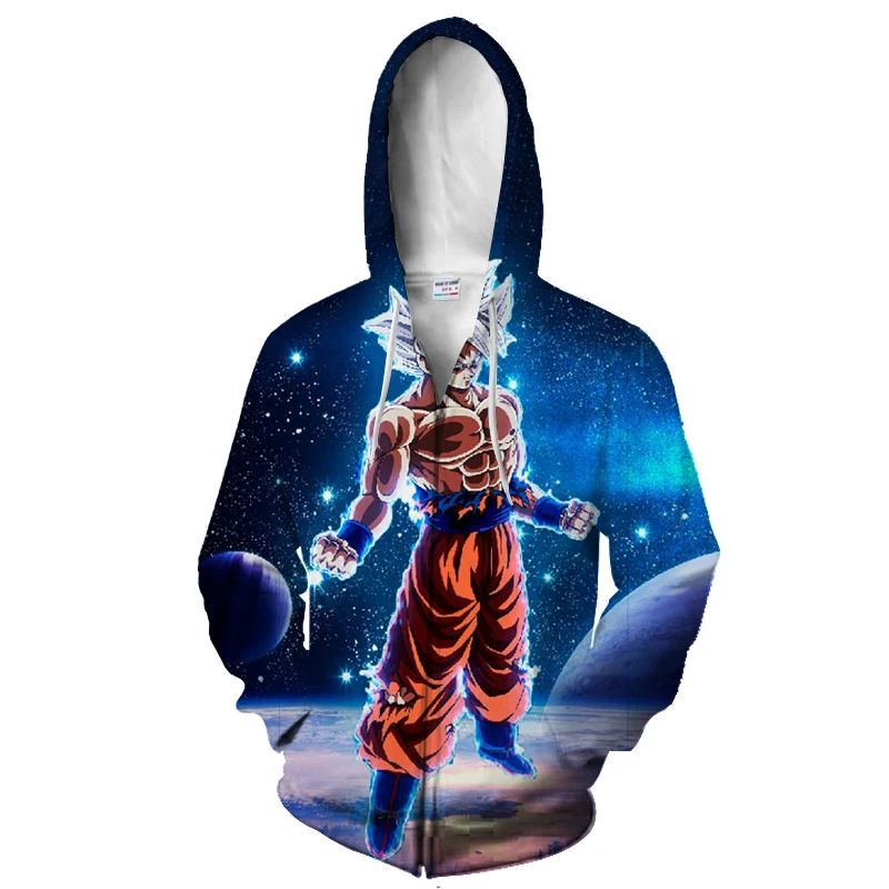Новинка, толстовка с капюшоном для мужчин, Dragon Ball Z, 3D принт, для женщин, мужчин, аниме, супер Гоку, с капюшоном, толстовки с капюшоном, толстовки на молнии, куртки, топы