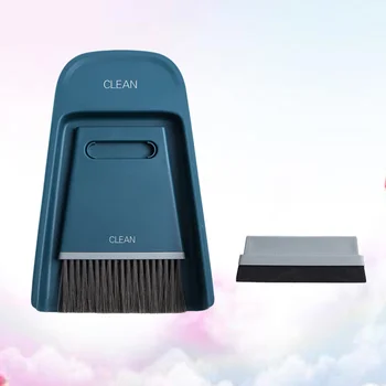 

Mini Desktop Computers Cleaning Brush Household Broom Dustpan Combination Keyboard Brush Cleaning Tool for Office Kindergarten H