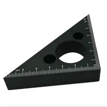 90 ° прямоугольный треугольная линейка из алюминиевого сплава Деревообработка DIY измерительные инструменты qyh