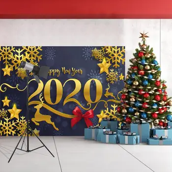 

0.9X1.5m Christmas Background Cloth Pictorial Cloth Party New Year Snow Gifts Photographic Props Family Decoration Accessories