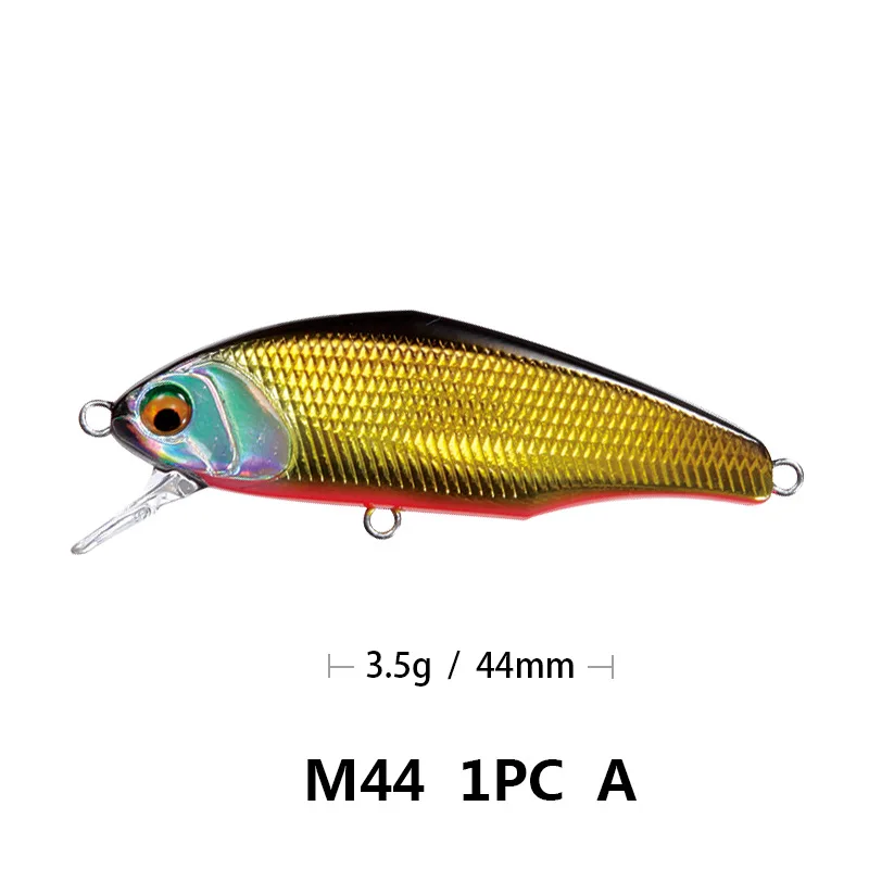 001 Bassland 45s max мы собрали воедино опускается на дно Minnow приманки для ловли рыбы, 44 мм 3,5 г форель, щука, искусственная приманка жесткая приманка 12 Цветов рыболовные снасти - Цвет: 001