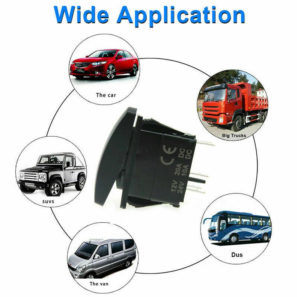 12V SUV ATV красный светодиодный светильник бар Кулисный Переключатель Жгут проводов
