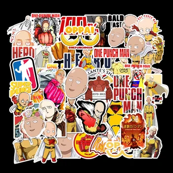 

50 Pcs/set one Punch Superman Anime Graffiti Stickers For Luggage Laptop Skateboard Motorcycle Phone Toy For Kid Bomb Sticker