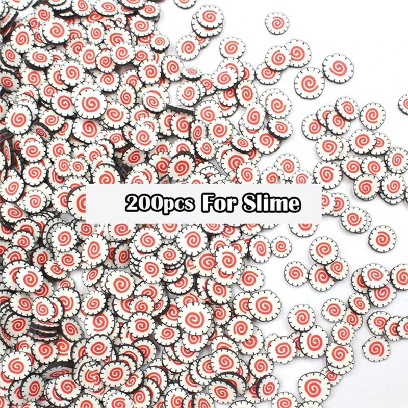 Sushi 200 шт мягкие керамические фруктовые ломтики слайм сделай сам для ногтей Аксессуары для декора слайм наполнитель поставки амулеты Lizun поставки слаймов игрушки - Цвет: Sushi