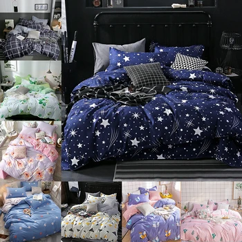 

claroom star sky bed linens Simple comforter bedding sets duvet cover set quilt cover and bed sheets queen king size SA84#