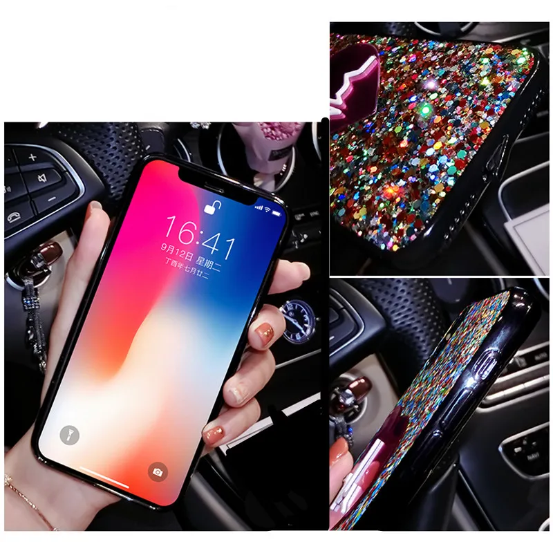 Роскошный блестящий чехол для телефона samsung Galaxy S9 Plus S8 S10 чехол для samsung Note 10 Plus Note 9 note8