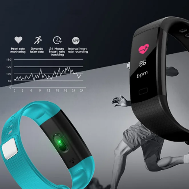 2019 Y5 Smart Watch Heart Rate Monitor Fitness Tracker Smartwatch Color Screen Blood Pressure Pedomater PK Mi Band 3 Y5