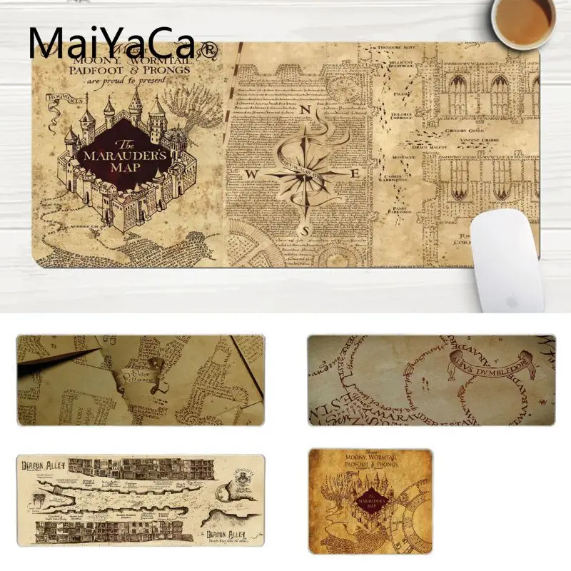 

MaiYaCa Top Quality Potter Map gamer play mats Mousepad Laptop Gaming Lockedge Mice Mousepad Gaming Mouse Pad