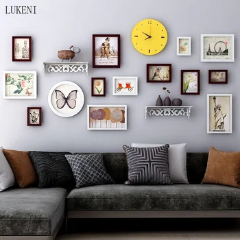 

Photo Frame Background Wall Decorative Painting Living Room Mural Sofa Background Wall Painting Simple Modern Mural Combination