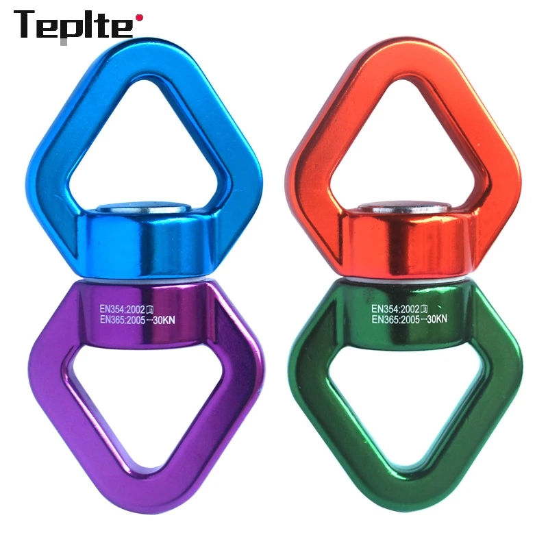 

Fitness CLIMB 30KN CARABIN Universal Ring Gimbal Ring Rotary Connector Rotational Hammock Swing Spinner Rope Swivel Connector