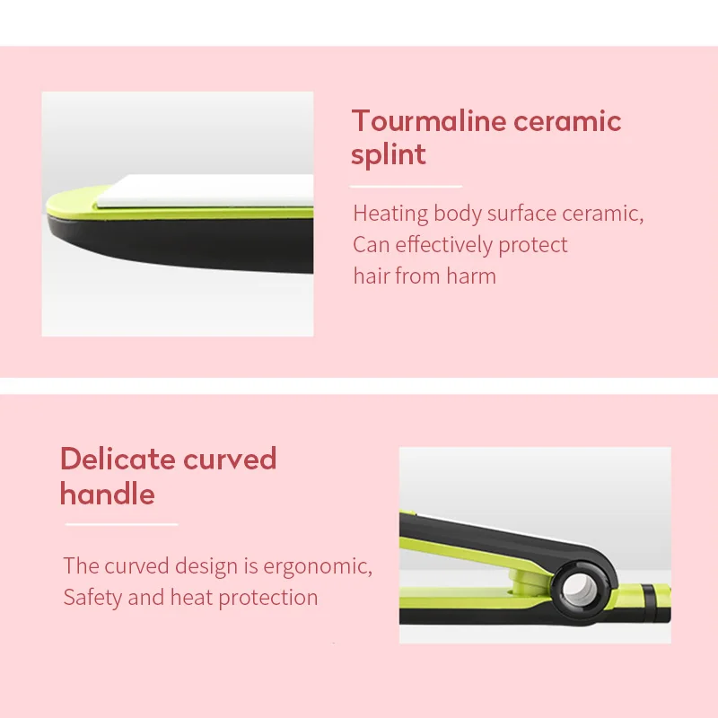 Kemei KM-8950 керамический электрический выпрямитель для волос, бигуди, инструмент для красоты, уход за волосами и стайлинг, выпрямители для