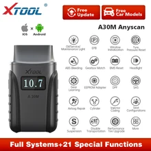 XTOOL Anyscan A30 OBD2 Car Diagnostic Tools With Andriods/IOS Car Code Reads Full Systems Diagnostic Multi Car Brand Free update