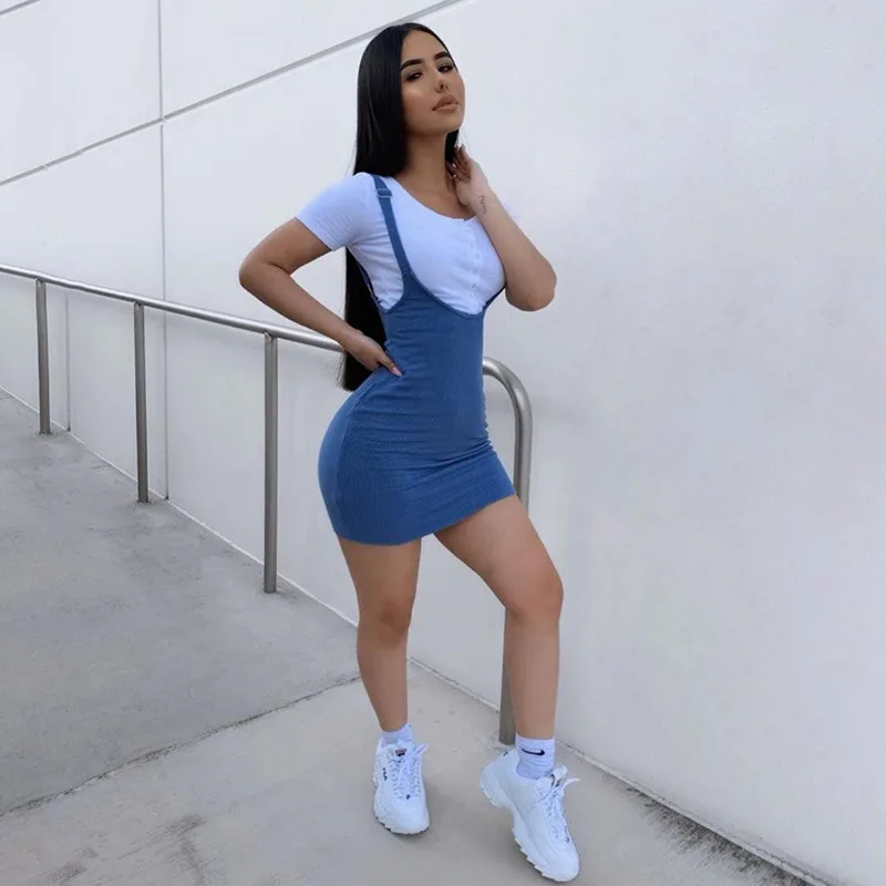 

Toplook Bodycon Dress Women 2019 Sexy Autumn Pure Knitting Fall Winter Harajuku Street Casual Short Mini Dress Woman Cloth