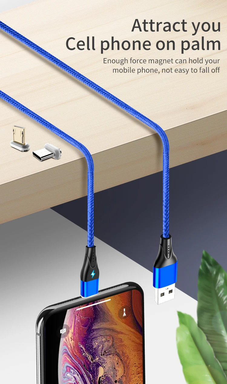 NOHON Магнитный кабель Micro usb type C Магнитный USB кабель передачи данных для быстрой зарядки для iPhone XS MAS X XR 8 7 6 6S магнит зарядное устройство для телефона