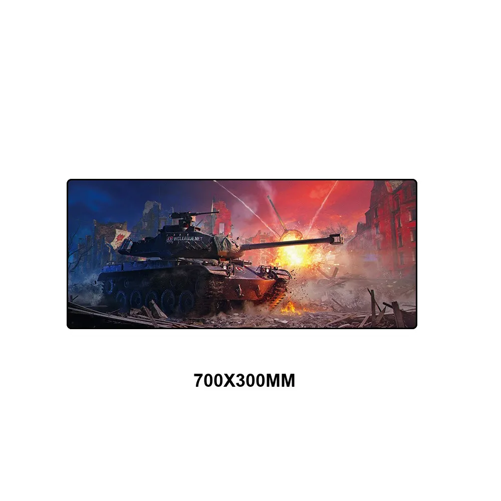 World of Tanks коврик для мыши большой Противоскользящий геймерский игровой коврик для мыши Keyborad коврик для мыши для ноутбука водонепроницаемый коврик для мыши защита стола - Цвет: TKSJ-018