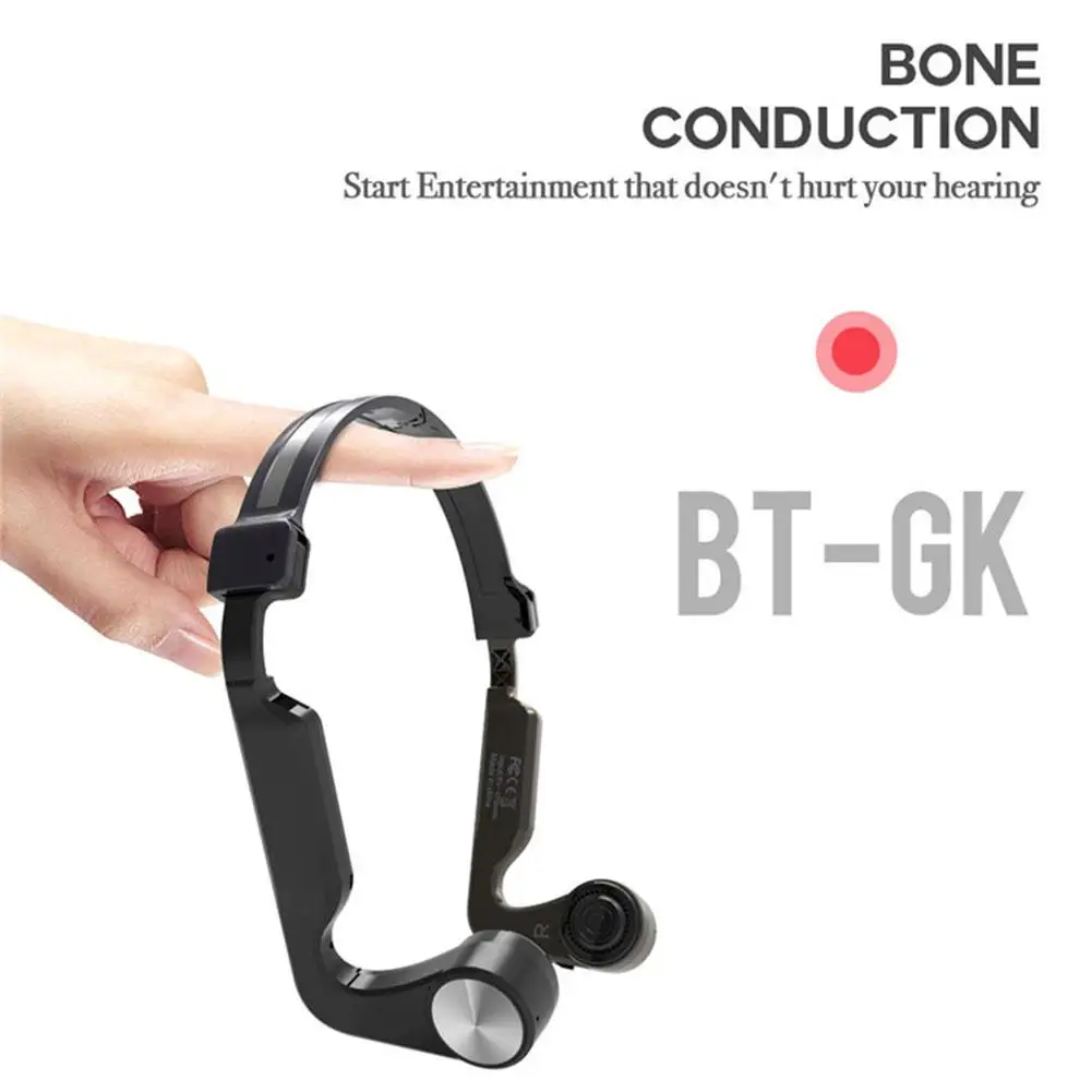 TWS Беспроводная bluetooth-гарнитура с костным датчиком, 5,0 водонепроницаемые спортивные складные наушники с микрофоном