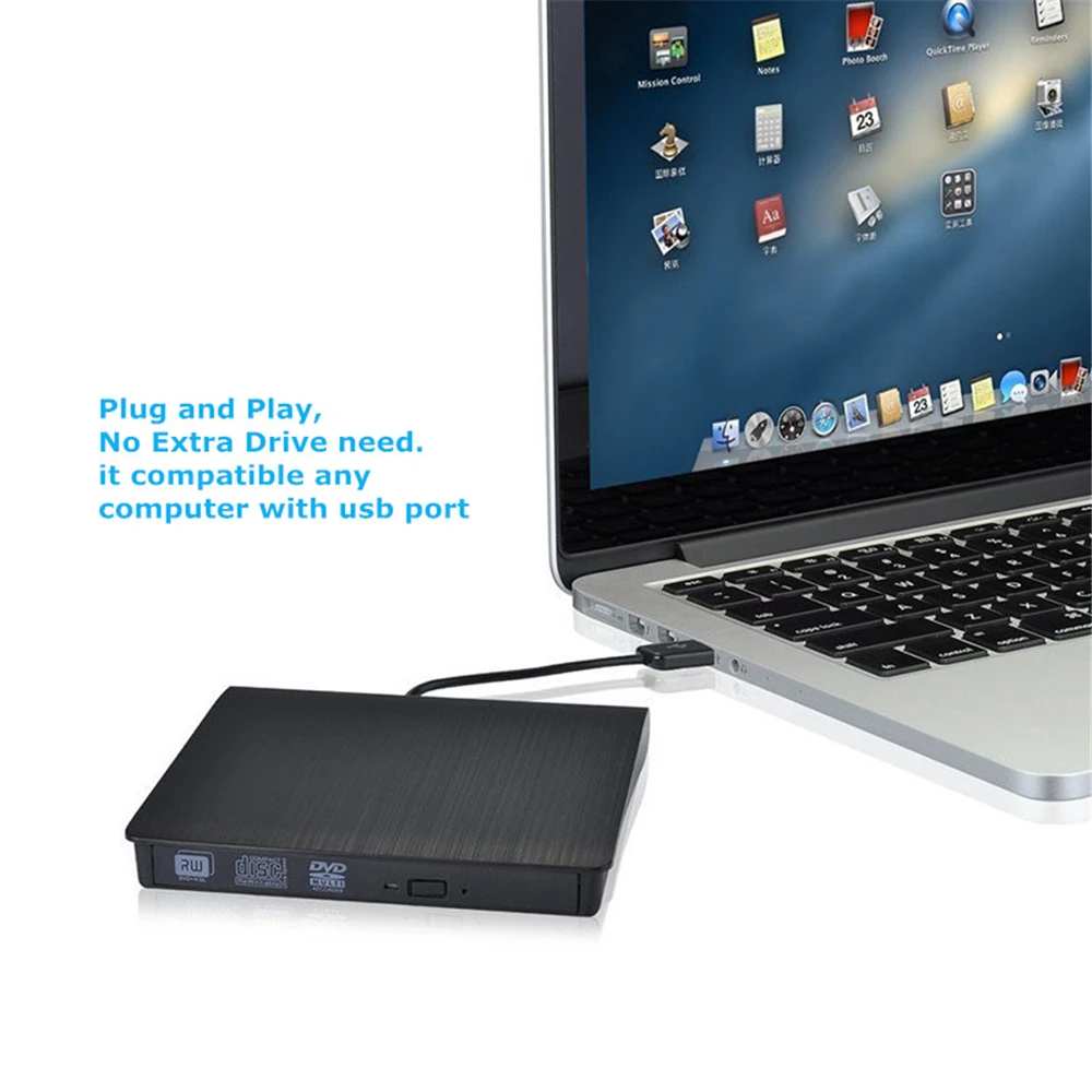 USB 2,0 Внешний DVD сжигание оптический привод коробка ноутбук Настольный внешний сжигание оптический привод коробка для ноутбук с системой