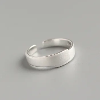 

Party Rings for Women S925 Antique Silvery Ladies Rings 925 Sterling Silver Frosting Matte Light Engagement Rings