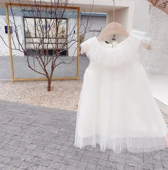 

2020 New Style Girls Ruffles Dress Fashion Summer Girls Princess Dresses 1-6t PY990