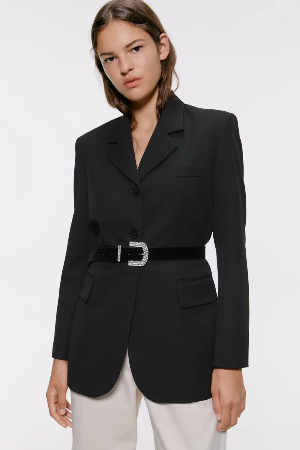 Girlgo ZA 62 Тип Ремни из искусственной черной кожи для женщин роскошный квадратный ремень с кристаллами и пряжкой винтажный металлический пояс на талию ювелирное изделие