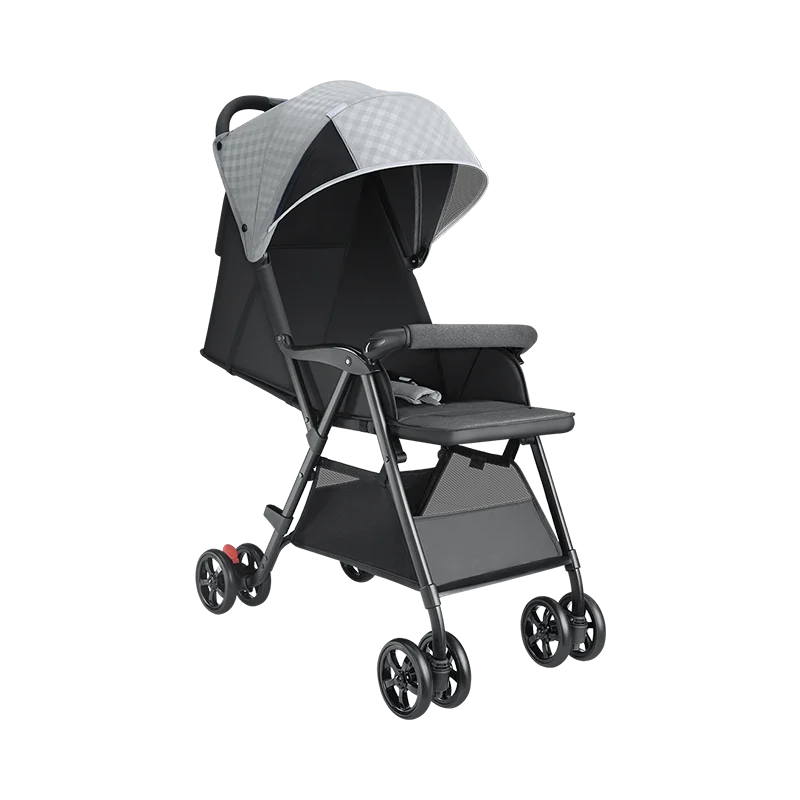 IMBABY Складная коляска, переносная детская коляска, уличная Регулируемая коляска с четырьмя колесами для младенцев 0-36 месяцев - Цвет: Gray