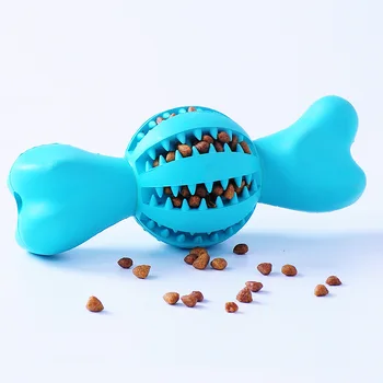 

Rubber pet toy new pet chewing toy leaking food ball molar dog toy