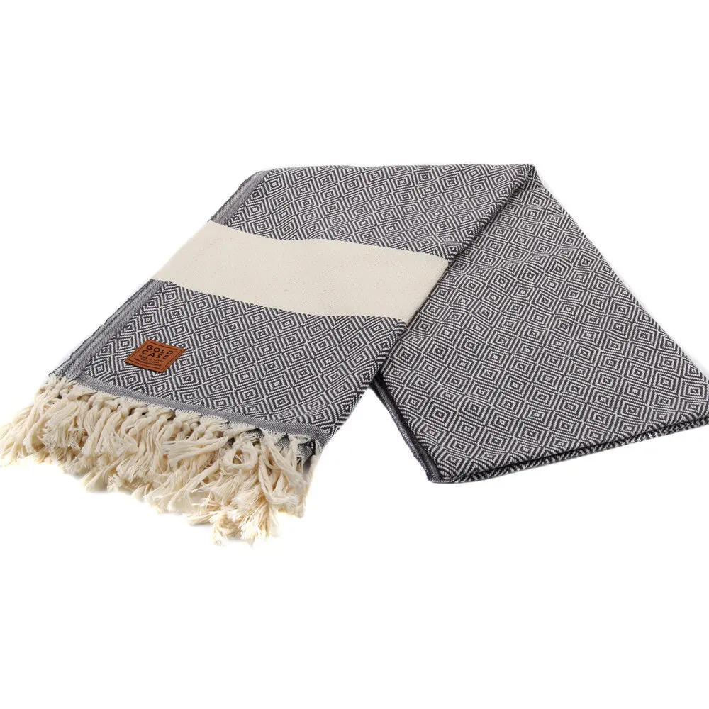 

Gold Case Premium Group 100% Cotton Multi-Purpose Peshtemal Towel - Loincloth - Hermes Grey