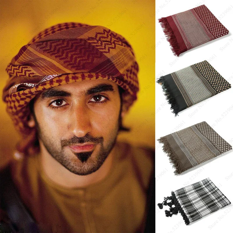 

Men Muslim Abaya Arabic Arab Prayer Hat Hijab Islamic Clothing Eid Tangle Turban Dubai Head Scarf Scarves for Man Headpiece Caps